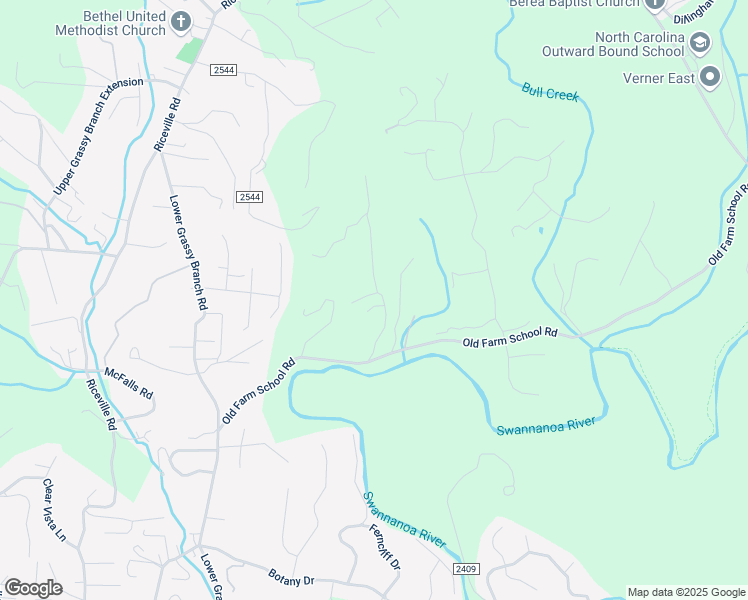 map of restaurants, bars, coffee shops, grocery stores, and more near 29 Old Camby Road in Asheville
