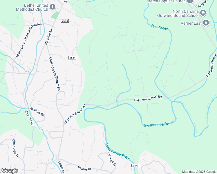 map of restaurants, bars, coffee shops, grocery stores, and more near 29 Old Camby Road in Asheville