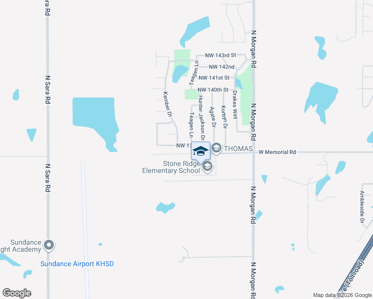 map of restaurants, bars, coffee shops, grocery stores, and more near 10040 Northwest 137th Street in Yukon