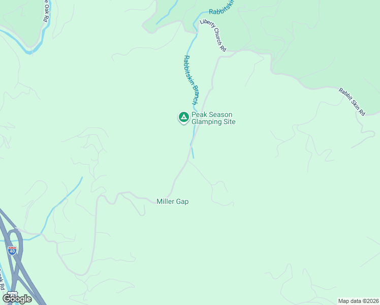 map of restaurants, bars, coffee shops, grocery stores, and more near Rabbit Skin Road in Waynesville