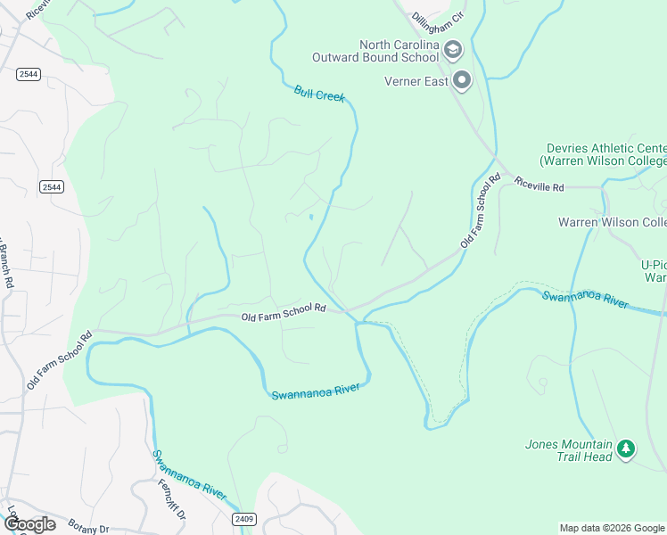 map of restaurants, bars, coffee shops, grocery stores, and more near 14 Wykle Road in Asheville