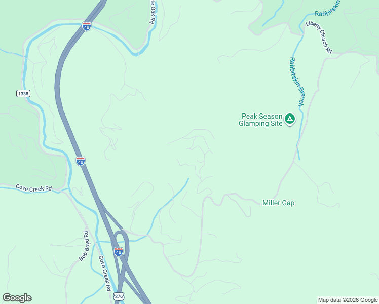 map of restaurants, bars, coffee shops, grocery stores, and more near 55 Baby Bunny Way in Waynesville