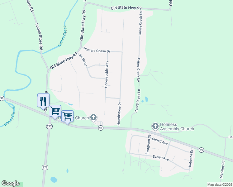 map of restaurants, bars, coffee shops, grocery stores, and more near 3837 Hearthstone Dr in Chapel Hill