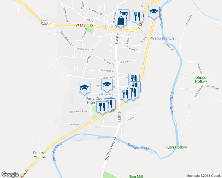map of restaurants, bars, coffee shops, grocery stores, and more near 110 West Brooklyn Avenue in Linden