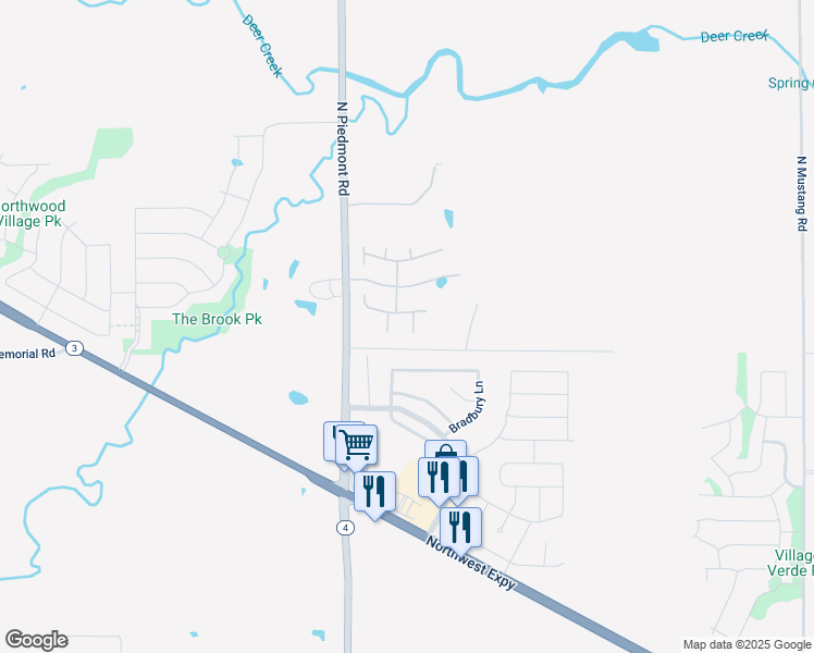 map of restaurants, bars, coffee shops, grocery stores, and more near 13709 Stag Court in Piedmont