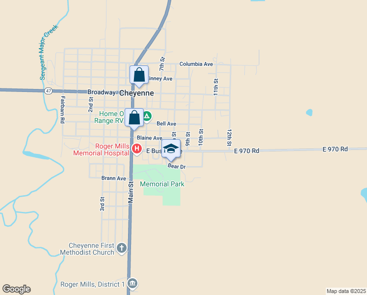 map of restaurants, bars, coffee shops, grocery stores, and more near 817 East Buster Avenue in Cheyenne