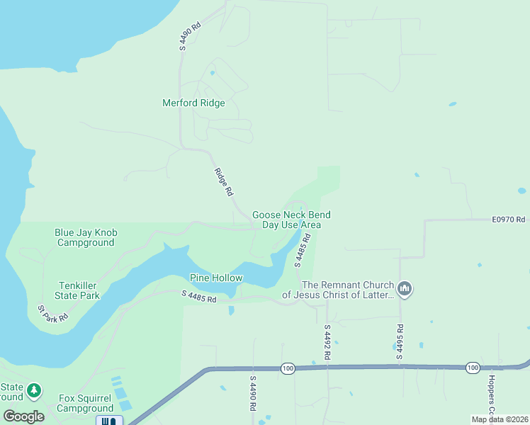 map of restaurants, bars, coffee shops, grocery stores, and more near 46985 South 4490 Road in Vian