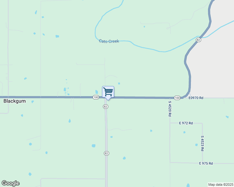 map of restaurants, bars, coffee shops, grocery stores, and more near 451519 Oklahoma 100 in Vian