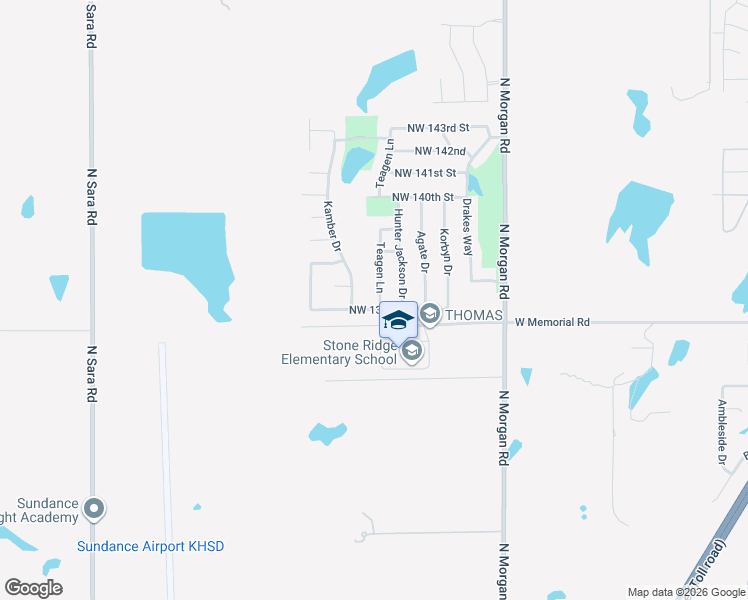map of restaurants, bars, coffee shops, grocery stores, and more near 10040 Northwest 137th Street in Yukon