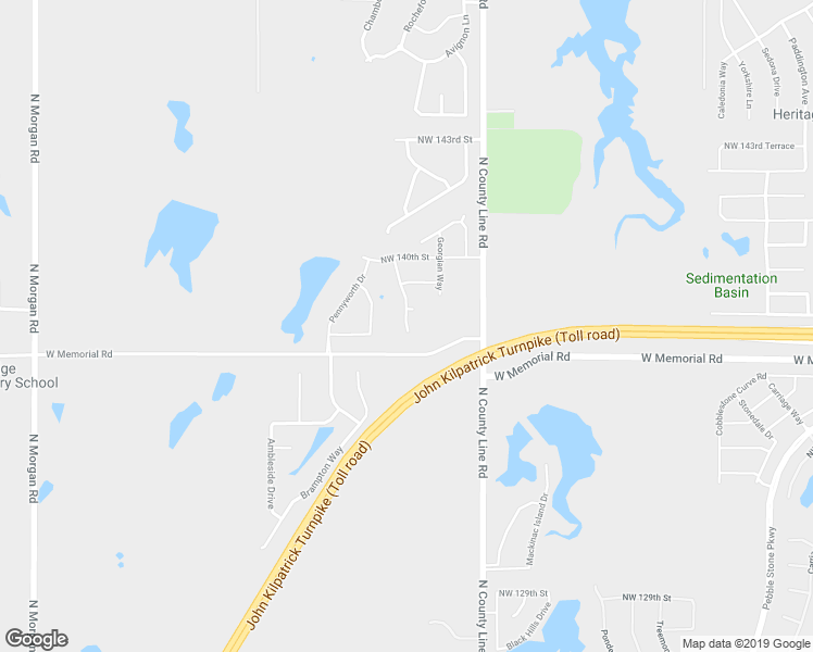 map of restaurants, bars, coffee shops, grocery stores, and more near 13708 Savannah River Way in Yukon