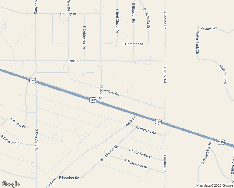 map of restaurants, bars, coffee shops, grocery stores, and more near Juniper Road in Valle