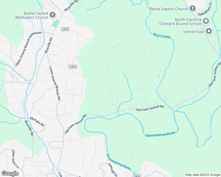 map of restaurants, bars, coffee shops, grocery stores, and more near 29 Old Camby Road in Asheville
