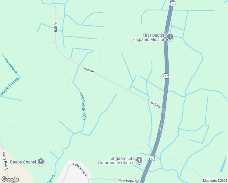 map of restaurants, bars, coffee shops, grocery stores, and more near 377 Ball Road in Washington
