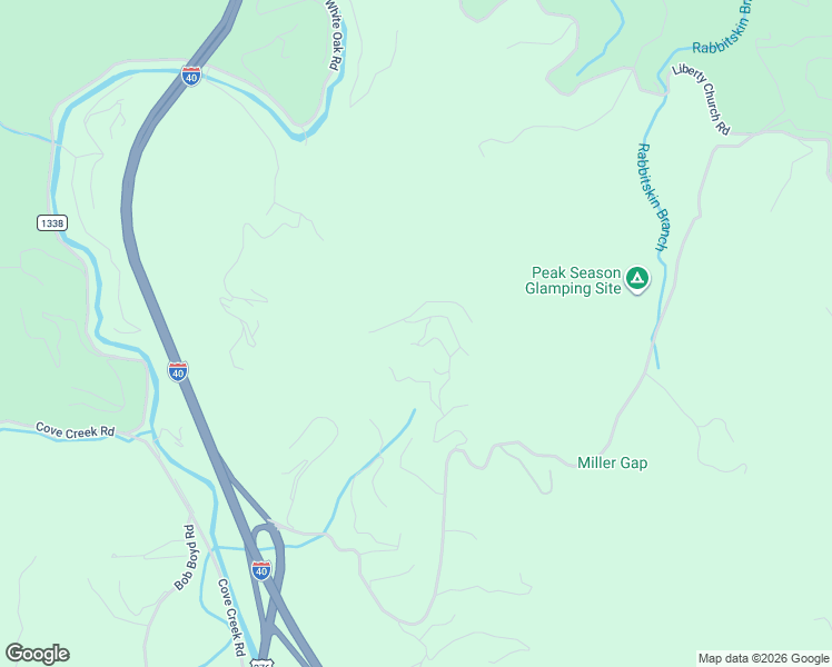 map of restaurants, bars, coffee shops, grocery stores, and more near 55 Baby Bunny Way in Waynesville