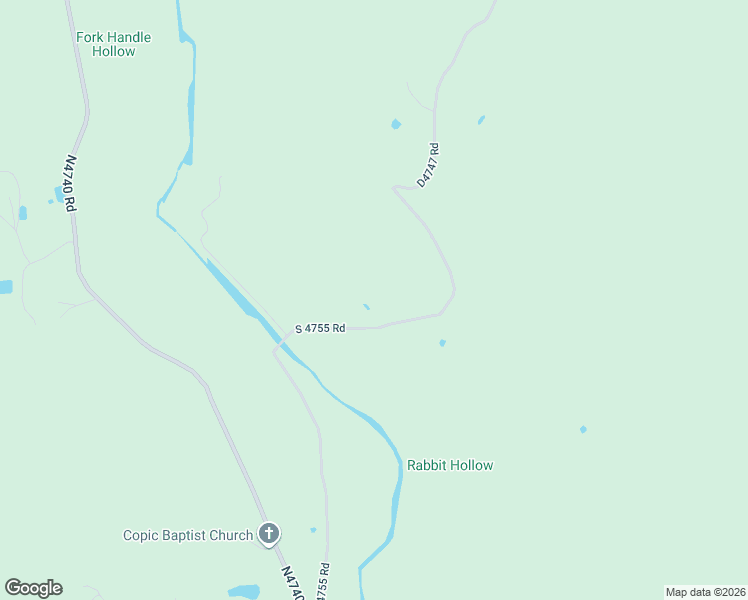 map of restaurants, bars, coffee shops, grocery stores, and more near 96900 South 4755 Road in Muldrow