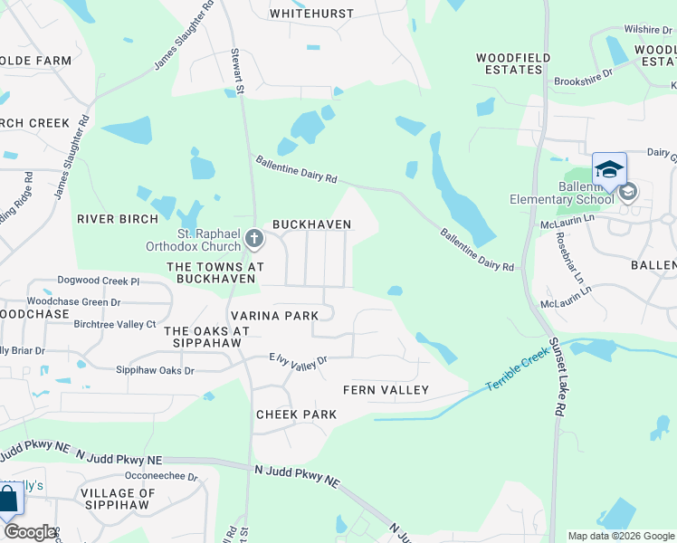 map of restaurants, bars, coffee shops, grocery stores, and more near 2021 Buck Corner Lane in Fuquay-Varina