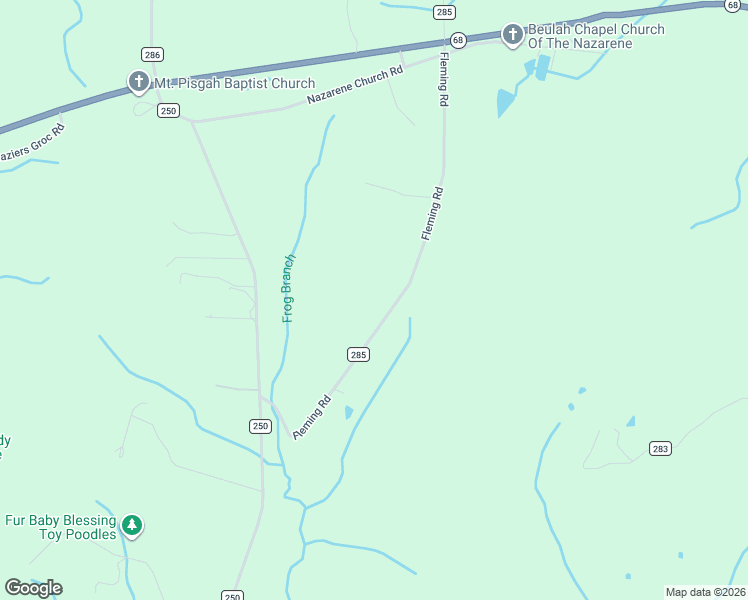 map of restaurants, bars, coffee shops, grocery stores, and more near 195 County Road 285 in Niota