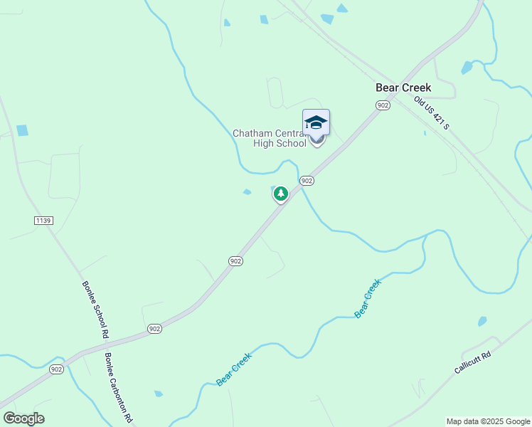 map of restaurants, bars, coffee shops, grocery stores, and more near 15260 North Carolina 902 in Bear Creek