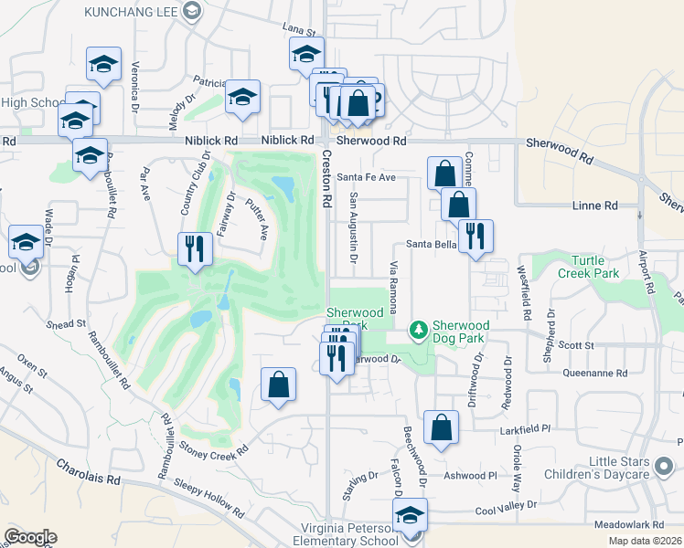 map of restaurants, bars, coffee shops, grocery stores, and more near in Paso Robles