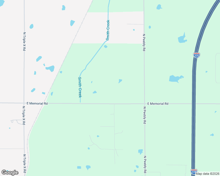 map of restaurants, bars, coffee shops, grocery stores, and more near 17645 E Memorial Rd in Luther