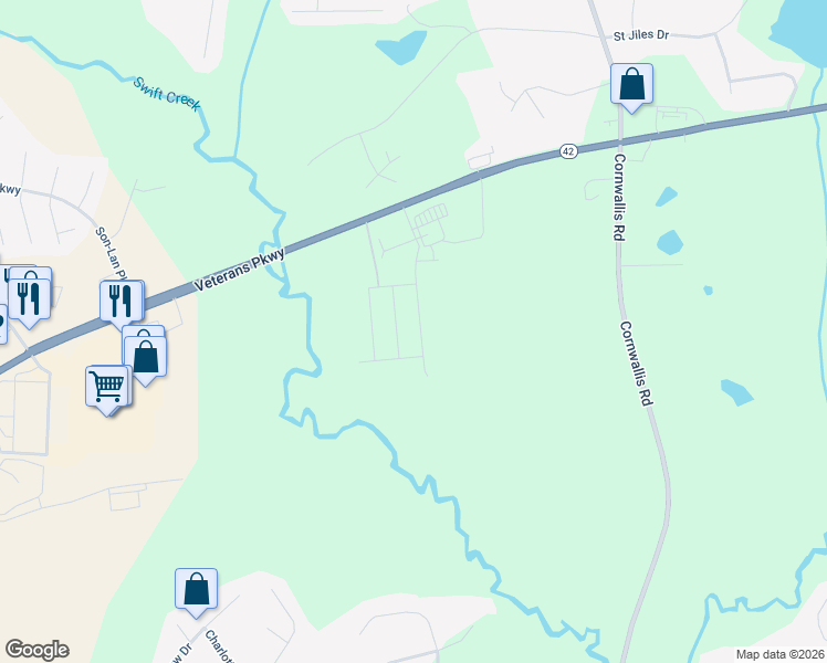 map of restaurants, bars, coffee shops, grocery stores, and more near in Clayton