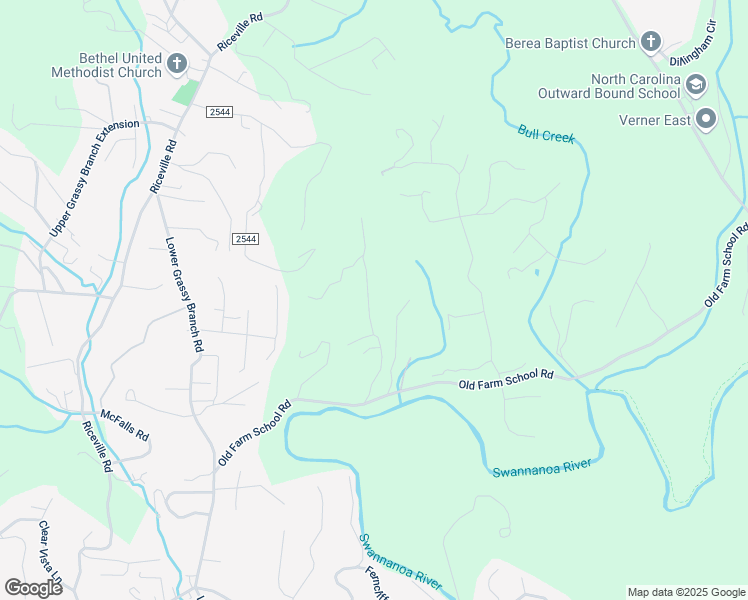 map of restaurants, bars, coffee shops, grocery stores, and more near 20 Annie Lane in Asheville