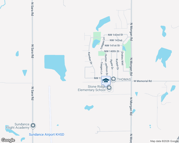 map of restaurants, bars, coffee shops, grocery stores, and more near 10117 Northwest 139th Terrace in Oklahoma City