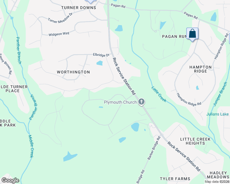 map of restaurants, bars, coffee shops, grocery stores, and more near 6100 Mornington Drive in Raleigh
