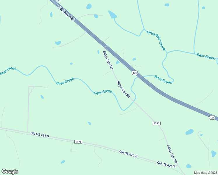 map of restaurants, bars, coffee shops, grocery stores, and more near 412 Ralph Sipe Road in Bear Creek