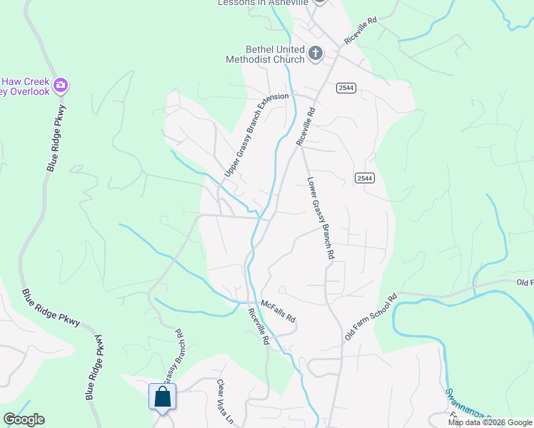 map of restaurants, bars, coffee shops, grocery stores, and more near 904 Riceville Road in Asheville