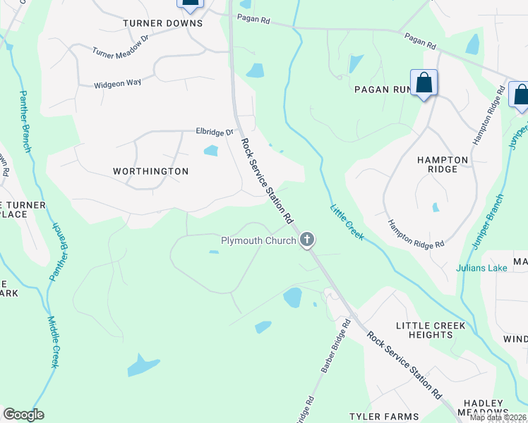 map of restaurants, bars, coffee shops, grocery stores, and more near 6108 Mornington Drive in Raleigh