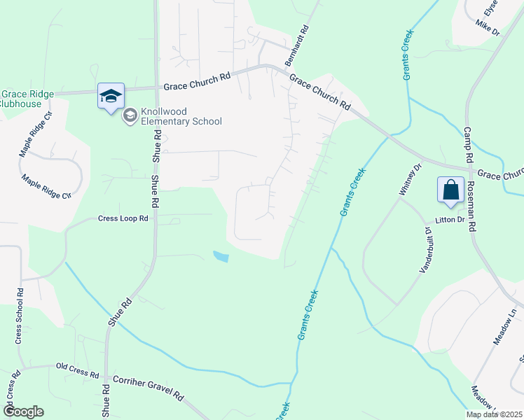 map of restaurants, bars, coffee shops, grocery stores, and more near 745 Hallmark Estates Drive in Salisbury