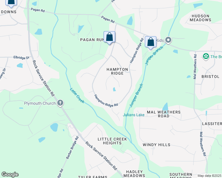 map of restaurants, bars, coffee shops, grocery stores, and more near 6133 Wolverhampton Drive in Raleigh