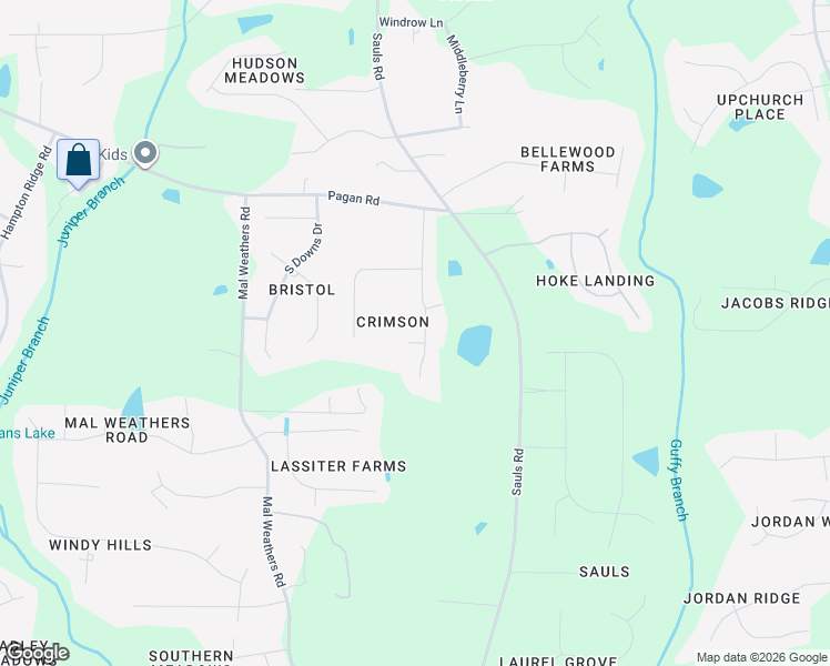 map of restaurants, bars, coffee shops, grocery stores, and more near 6008 Swales Way in Raleigh