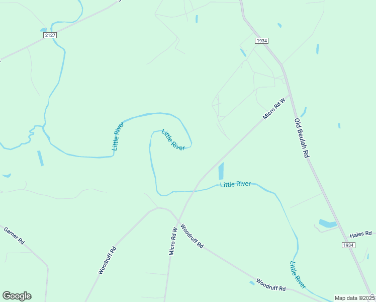 map of restaurants, bars, coffee shops, grocery stores, and more near Micro Road West in Kenly