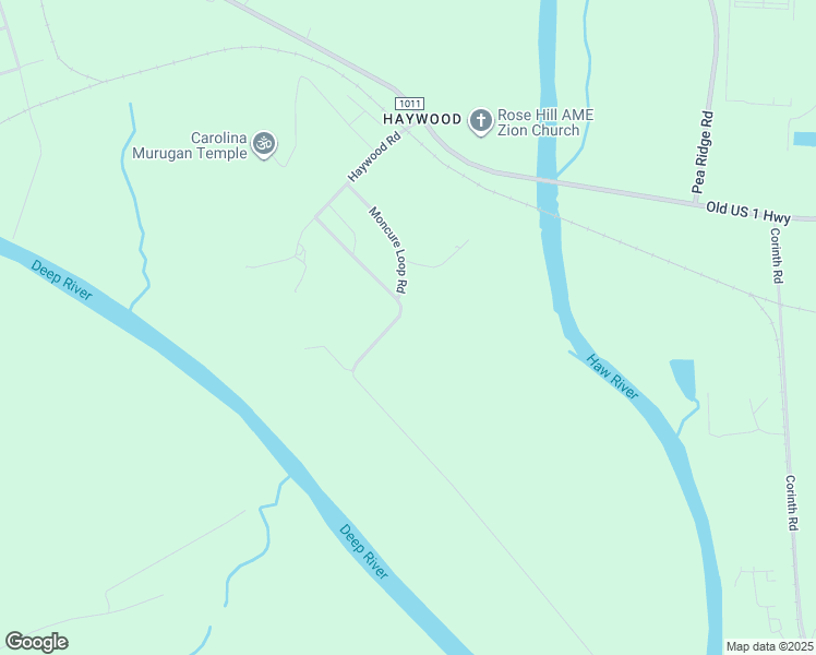 map of restaurants, bars, coffee shops, grocery stores, and more near 51 East River Road in Moncure