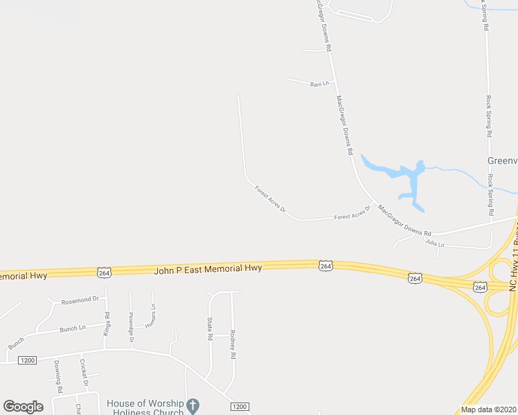 map of restaurants, bars, coffee shops, grocery stores, and more near 1363 Forest Acres Drive in Greenville
