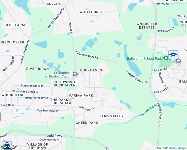 map of restaurants, bars, coffee shops, grocery stores, and more near 2117 Crockett Ridge Road in Fuquay Varina