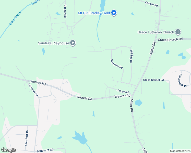 map of restaurants, bars, coffee shops, grocery stores, and more near 370 Weaver Road in China Grove