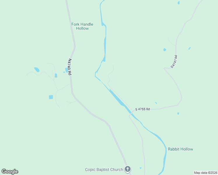 map of restaurants, bars, coffee shops, grocery stores, and more near 96817 South 4749 Road in Muldrow