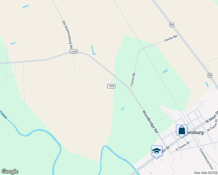 map of restaurants, bars, coffee shops, grocery stores, and more near 7700-7798 State Road 1694 in Stantonsburg