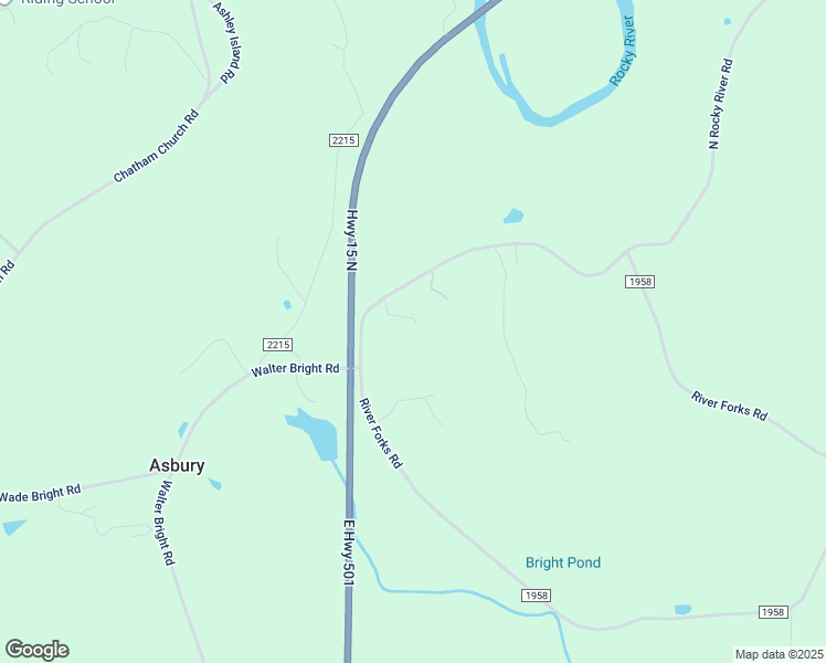 map of restaurants, bars, coffee shops, grocery stores, and more near 3119 River Forks Road in Sanford
