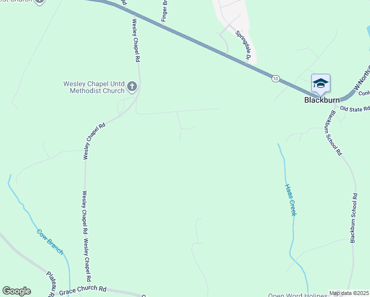 map of restaurants, bars, coffee shops, grocery stores, and more near 4645 Preach Drive in Newton