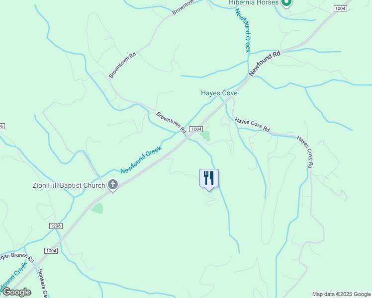 map of restaurants, bars, coffee shops, grocery stores, and more near 908 Newfound Road in Leicester