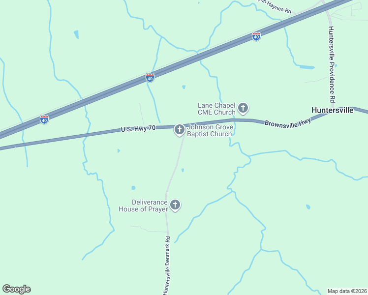 map of restaurants, bars, coffee shops, grocery stores, and more near 19 Huntersville Denmark Road in Denmark