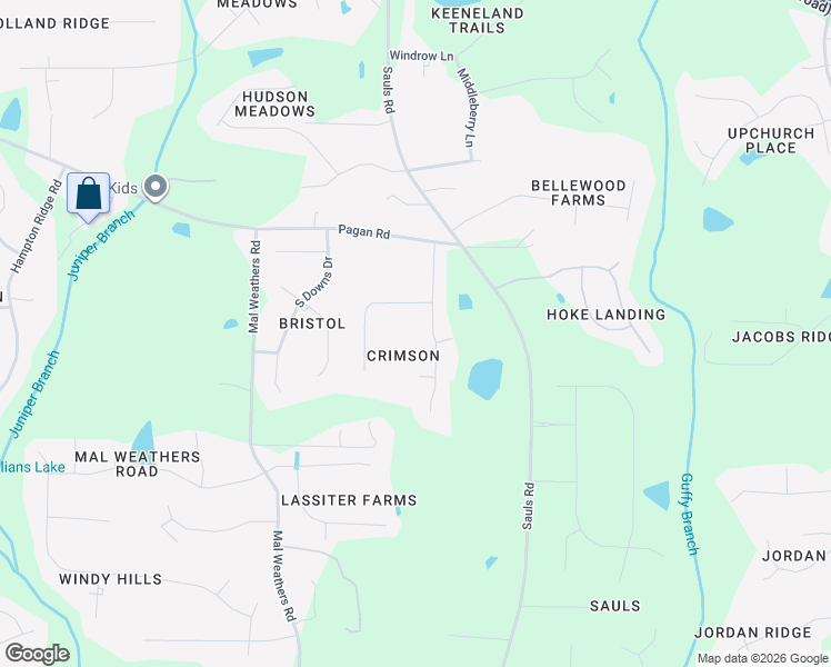 map of restaurants, bars, coffee shops, grocery stores, and more near 5928 Swales Way in Raleigh