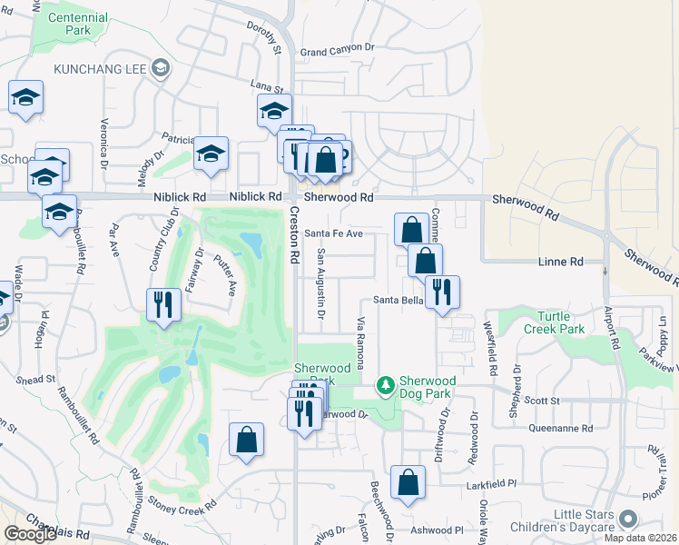 map of restaurants, bars, coffee shops, grocery stores, and more near 235 Santa Ysabel Avenue in Paso Robles