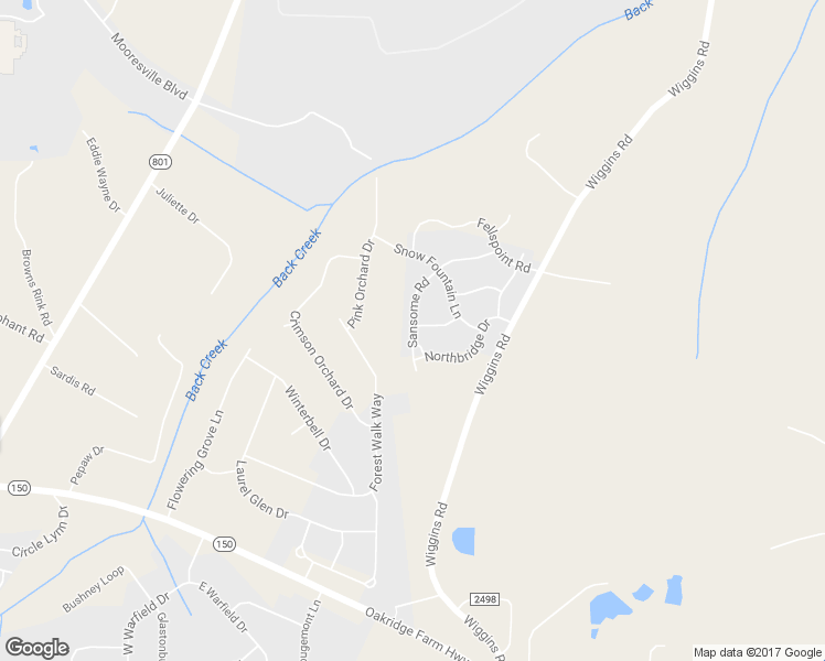 map of restaurants, bars, coffee shops, grocery stores, and more near 174 Sansome Road in Mooresville