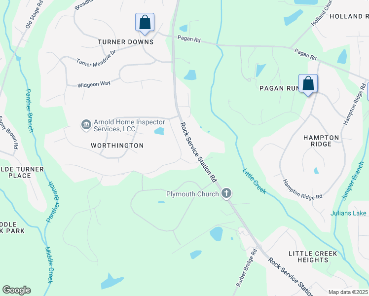 map of restaurants, bars, coffee shops, grocery stores, and more near 5825 Lunenburg Drive in Raleigh