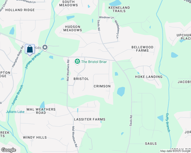map of restaurants, bars, coffee shops, grocery stores, and more near 6021 Wildorlyn Circle in Raleigh